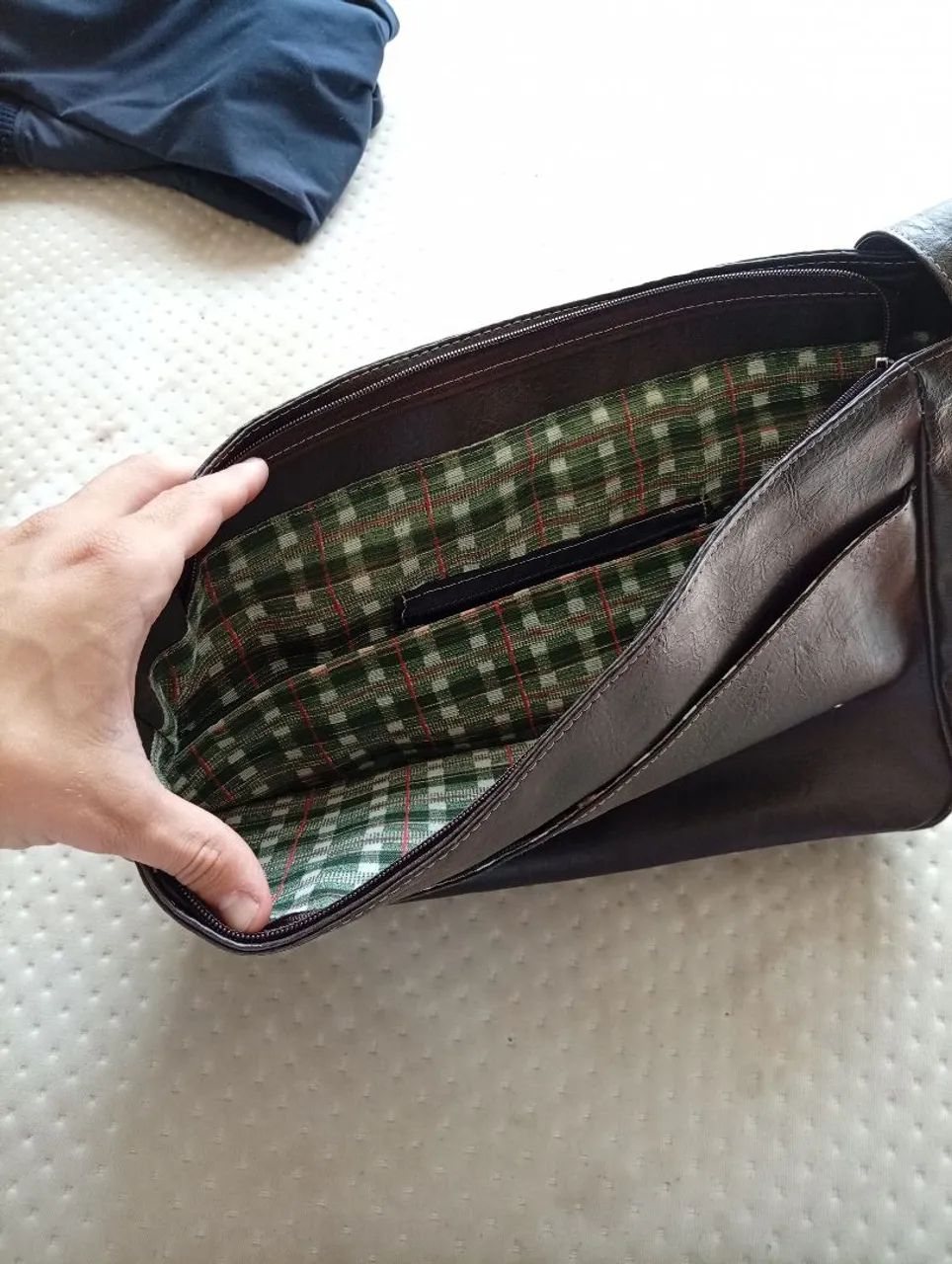 Bolsa carteiro de couro - Foto 3