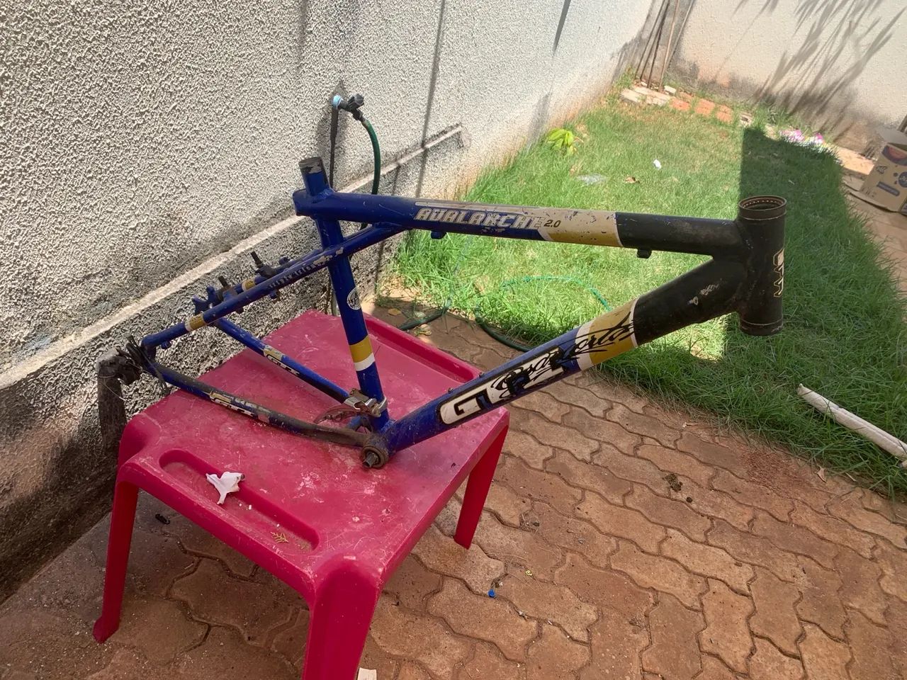 Quadro bicicleta gti aro 26 usado  - Foto 3