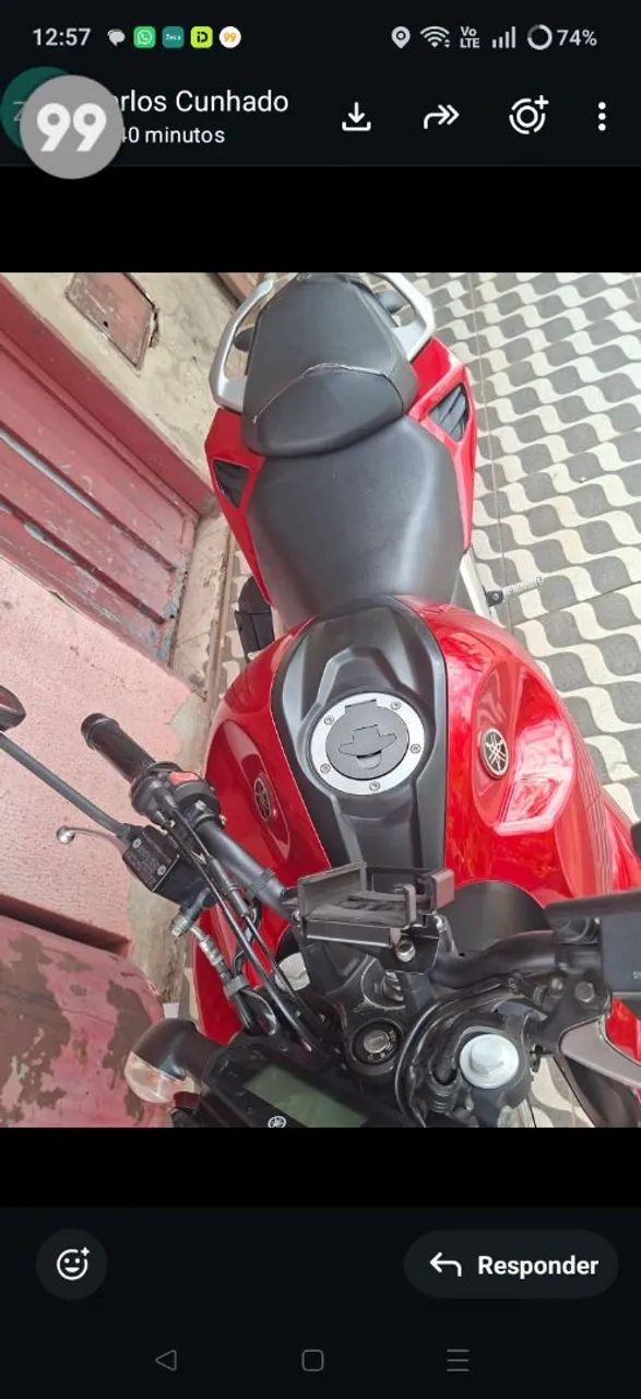 Fz 25 conservada moto bem cuidada - Foto 5