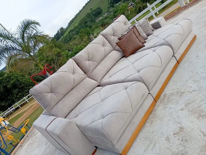 SOFÁ RETRÁTIL 3 MÓDULOS LUXO  - Foto 4