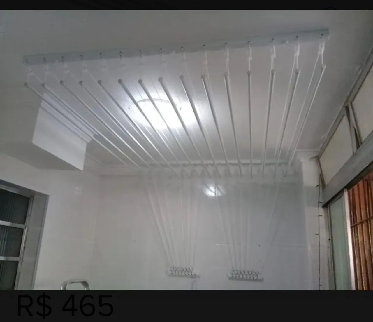 Varal de teto 15 varetas 1.20