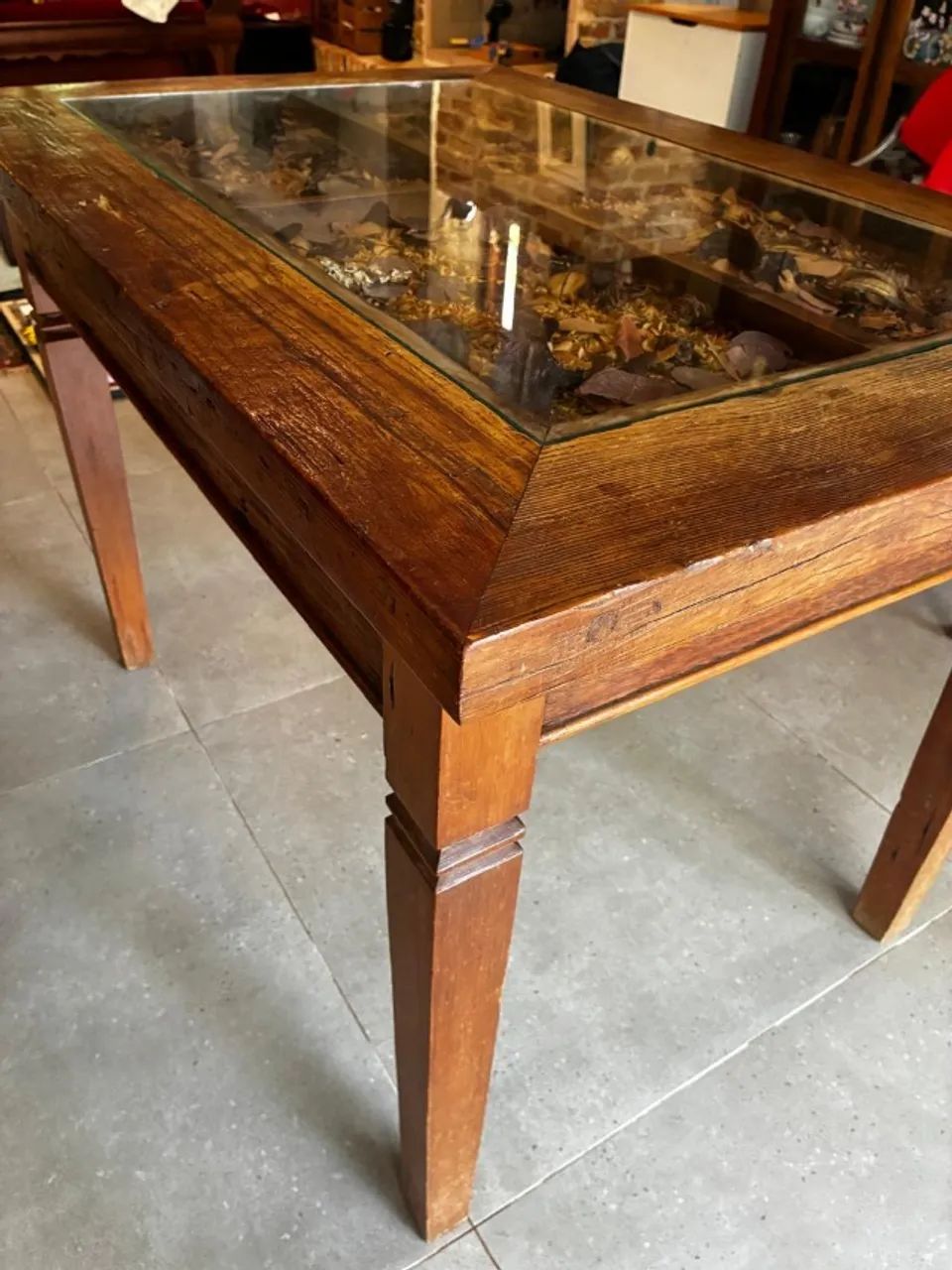 Mesa de jantar rústica em madeira maciça - Foto 2