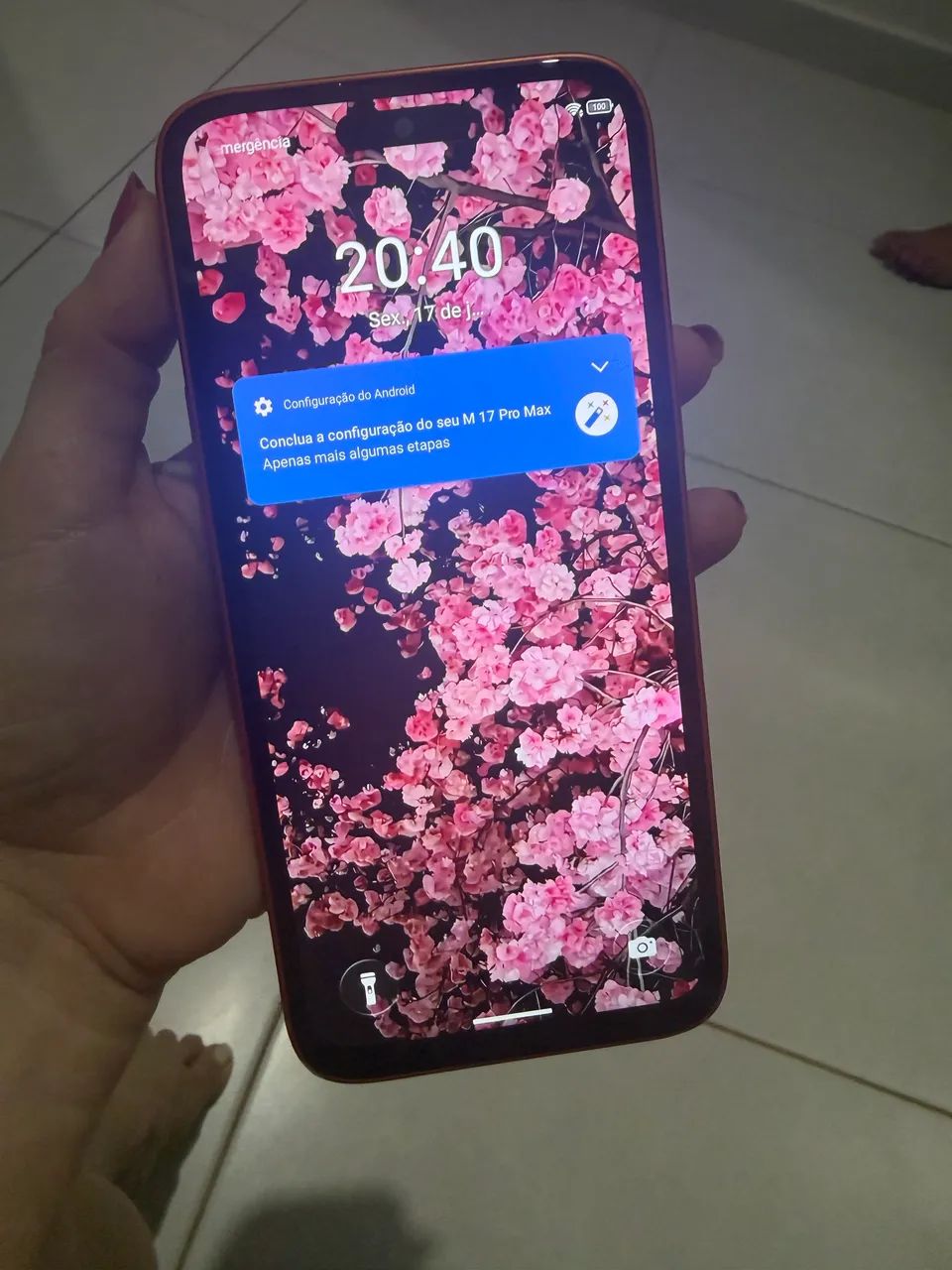 Celular com design de iPhone 128gb semi novo  - Foto 3