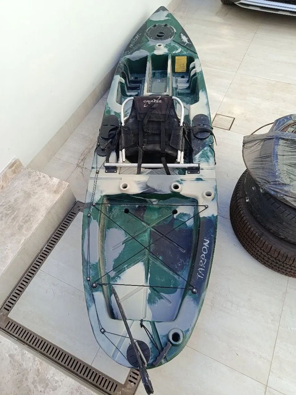 Caiaque de Pesca Tarpon - CAIAQUER COR EXÉRCITO  - Foto 4