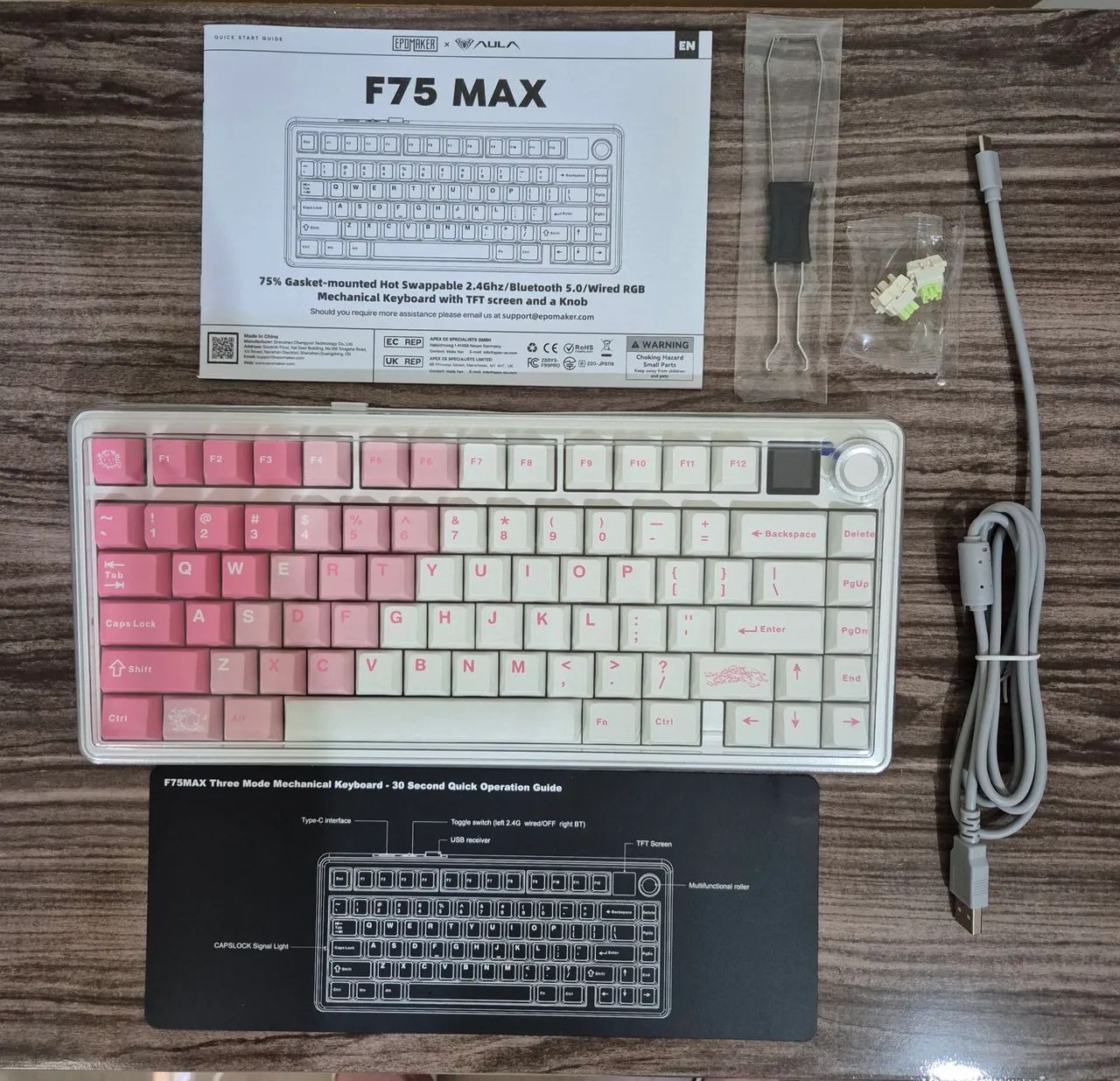 Teclado Mecânico AULA F75 MAX - Foto 2