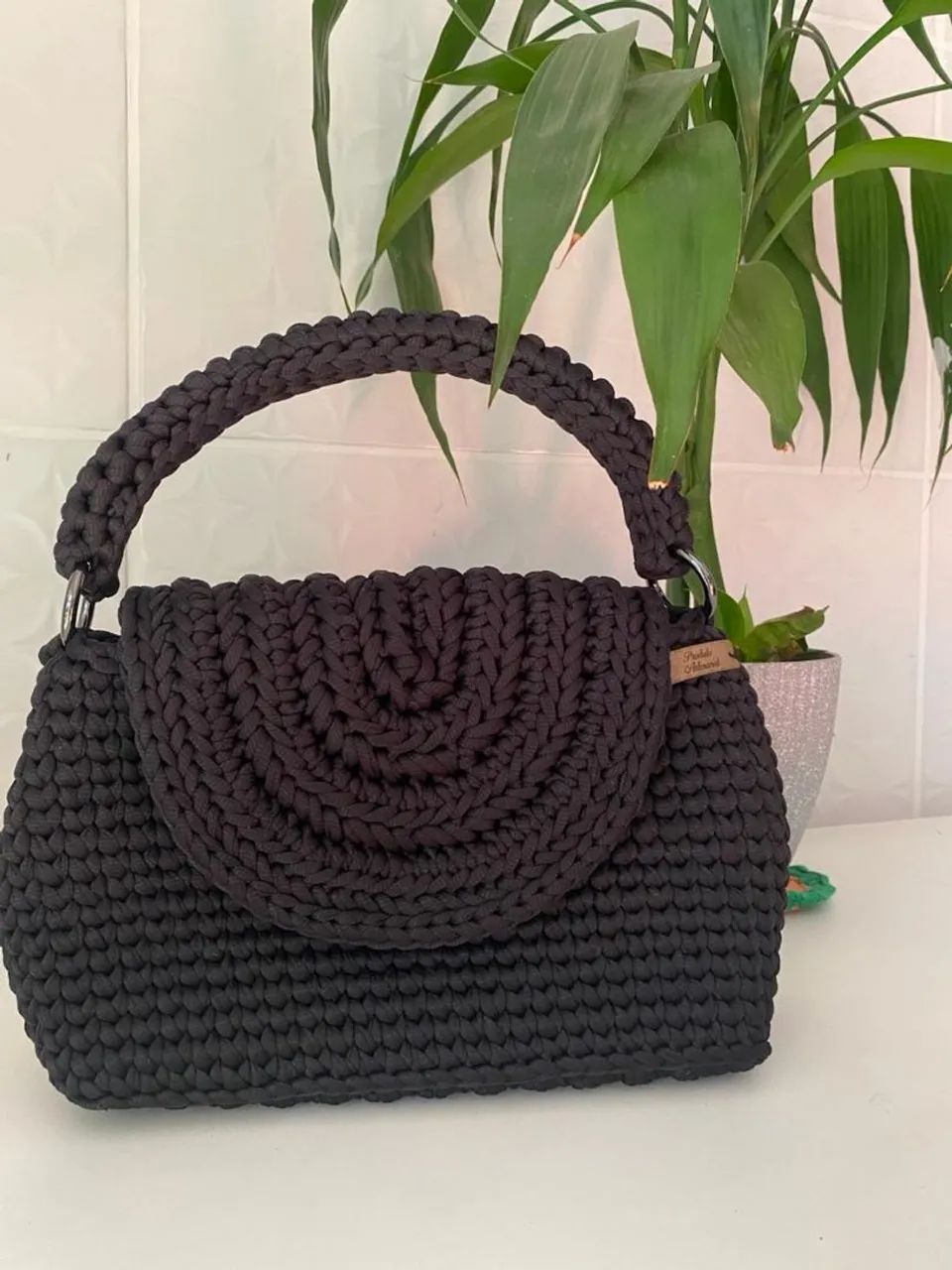 Bolsa Fio de Malha Preta