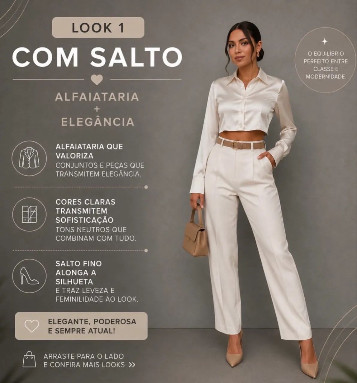Camisa Croped acetinada ZARA - Foto 3