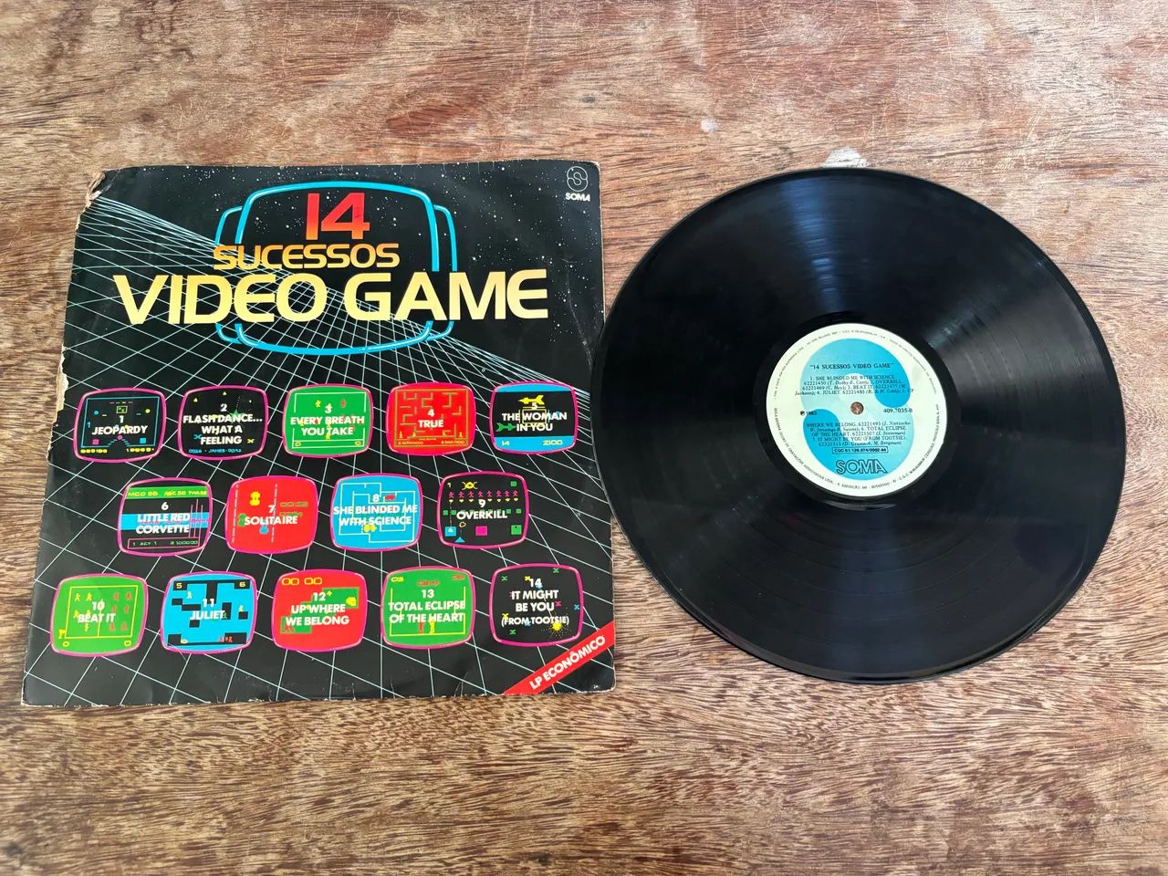 Disco de vinil, LP "14 Sucessos Video Game", 1983