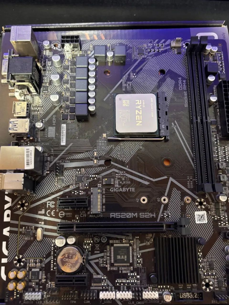 Ryzen 3600 + Placa Mãe A520M