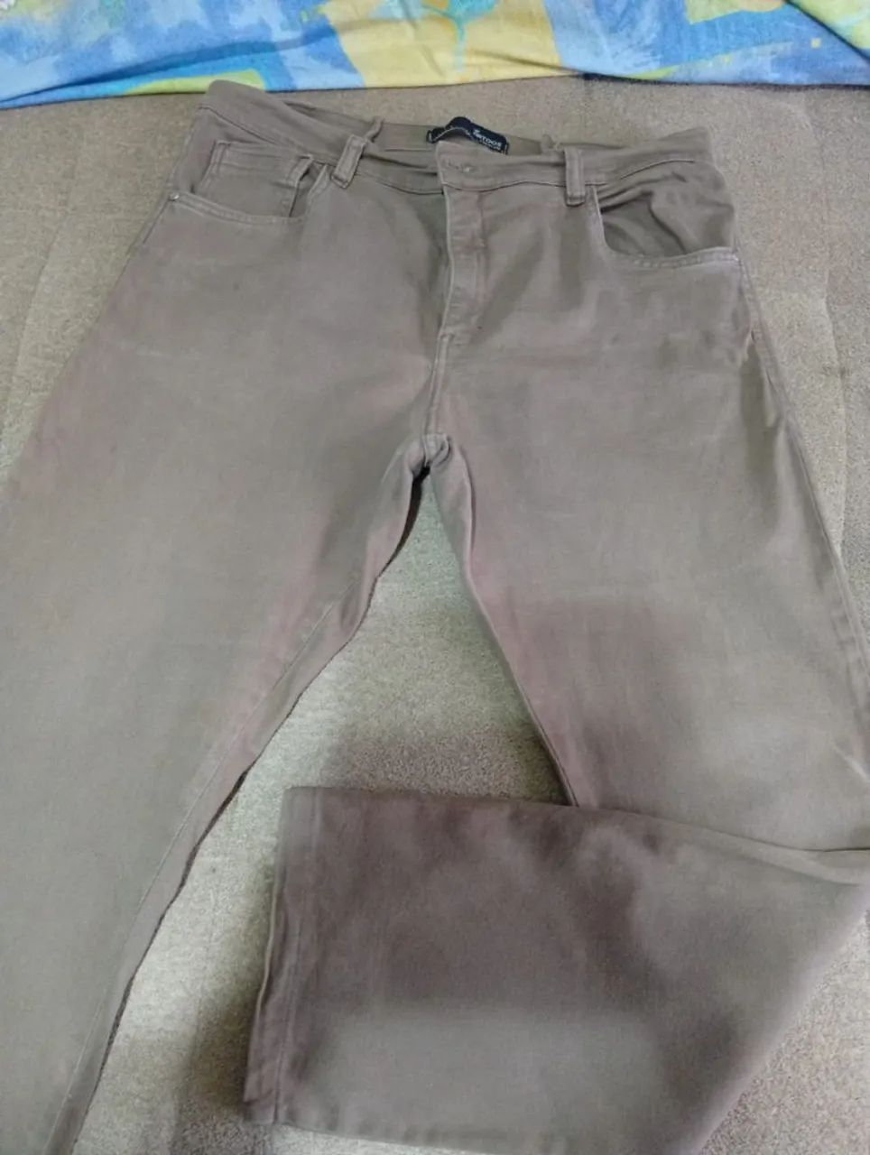Calça reta plus size feminina 48 