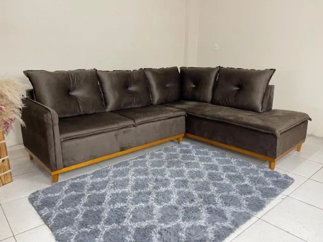 Sofá de Canto Malibu   Produto Novo! Pronta Entrega! - Foto 4
