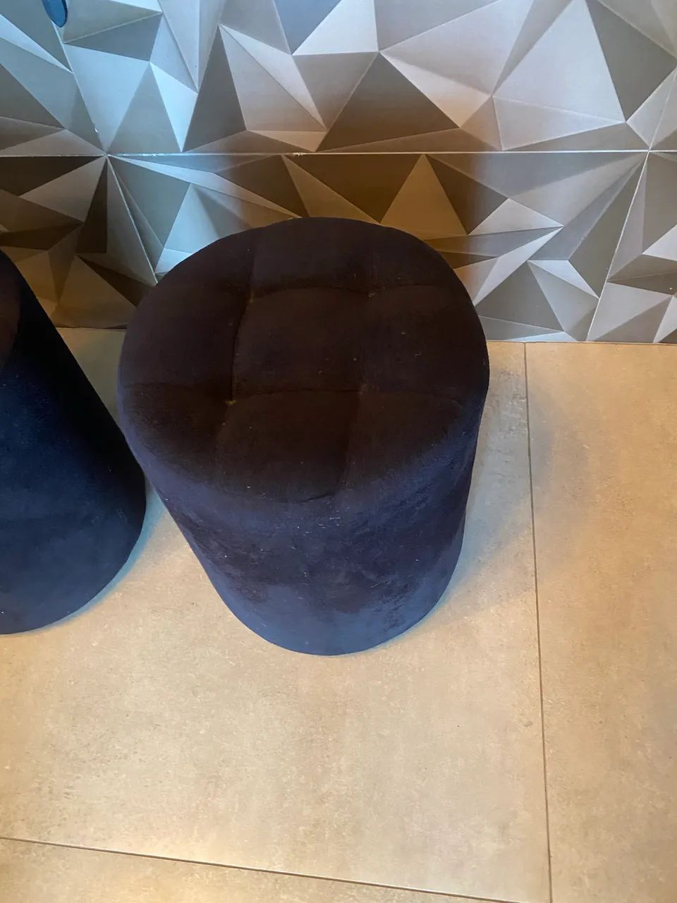 Puff em suede  - Foto 2
