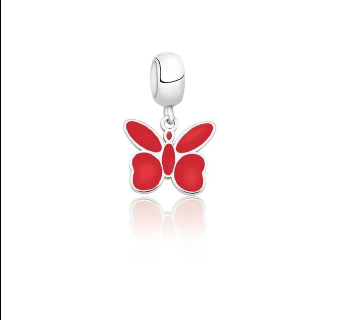 Berloque borboleta vermelho