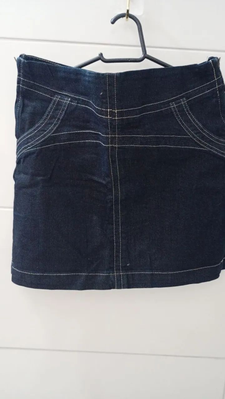 Saia Jeans Sawary Preta