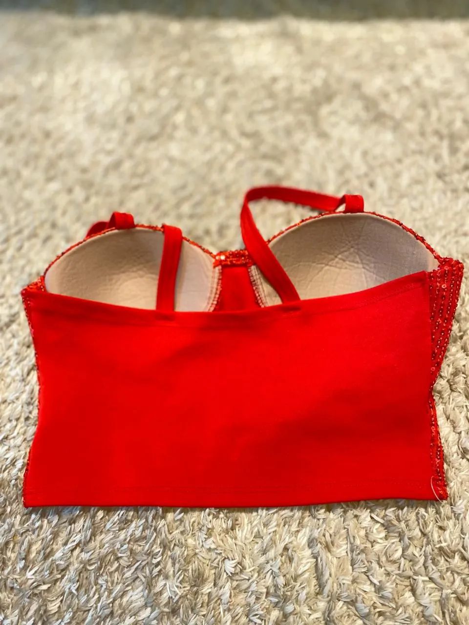 Cropped vermelho paetê  - Foto 2