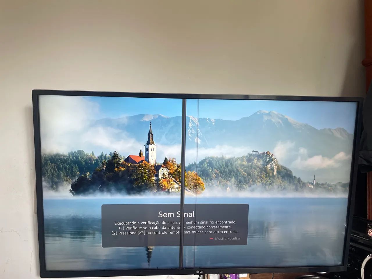 Tv LG 43 polegadas com avaria