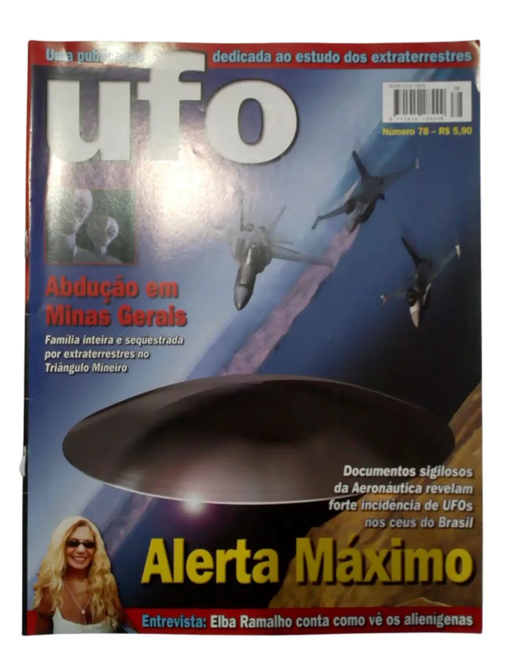 Lote com 10 Revistas UFO - Coleção Selecionada - Números de 70 à