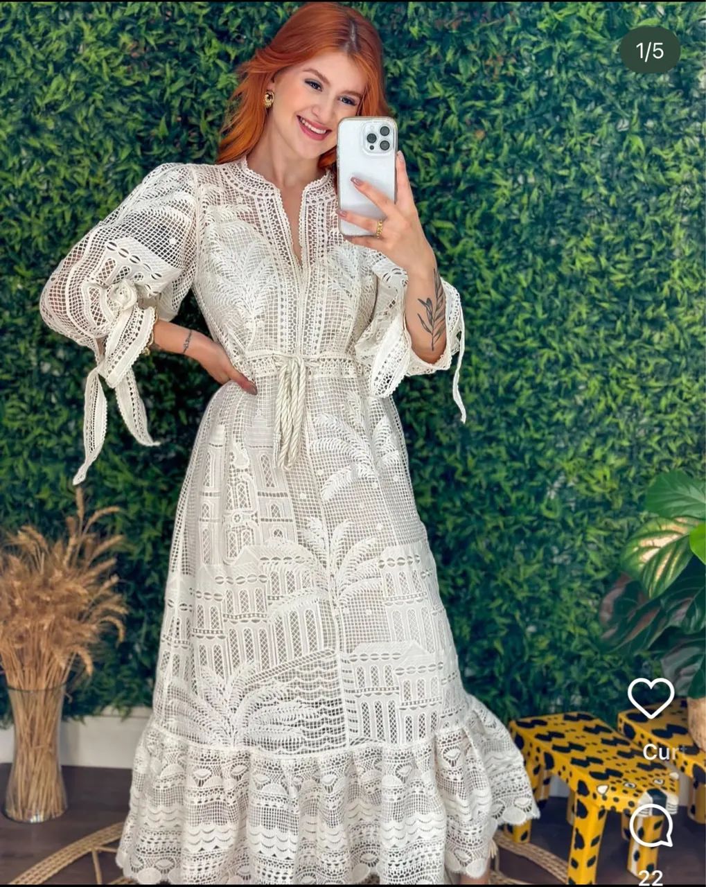 Vestido domitila guipir farm PP - Foto 3