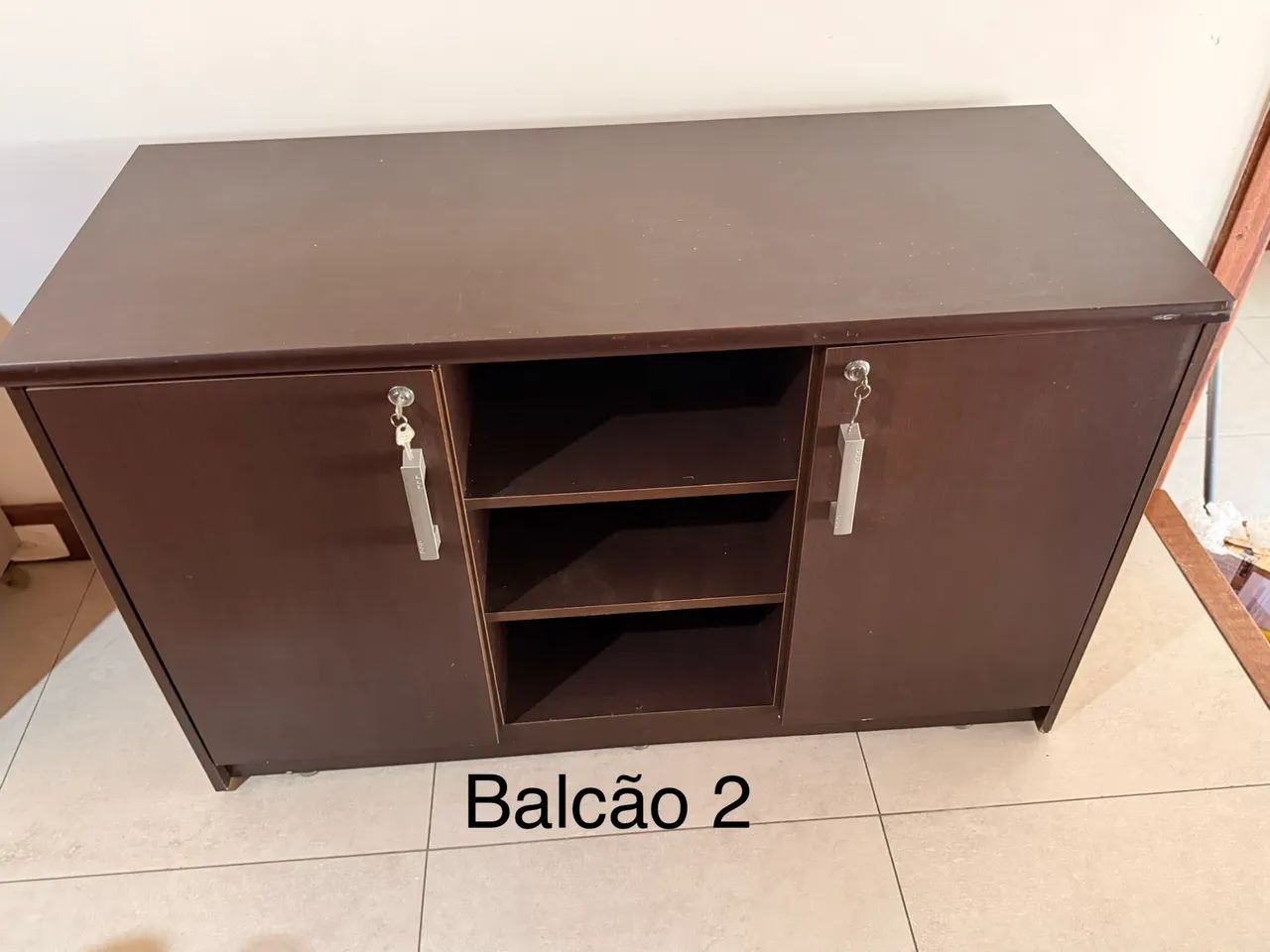 2 balcões de escritório com chave - Foto 3