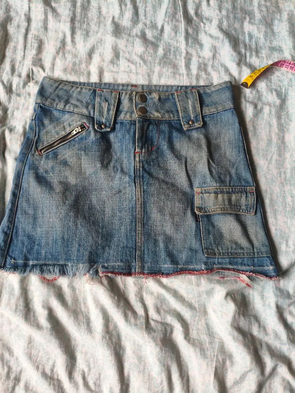 Saia jeans antiga P 