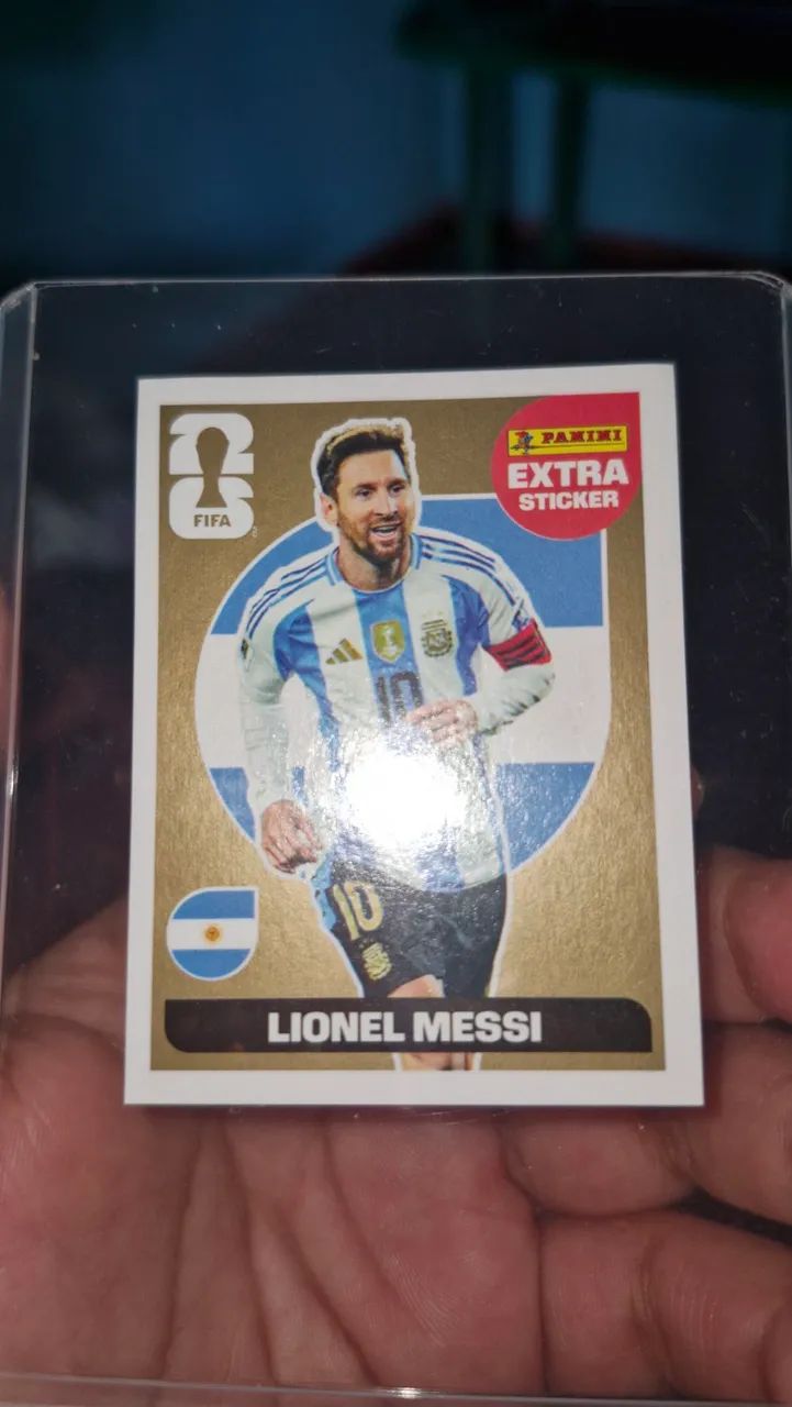 Figurinha Lionel Messi Ouro Gold Original  - Foto 4