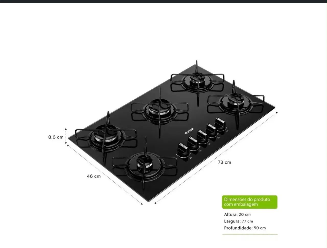 Cooktop consul 5 bocas - Foto 3