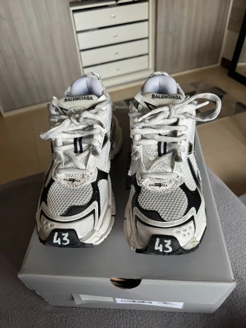 Balenciaga Runner Gradient White Black - Foto 5