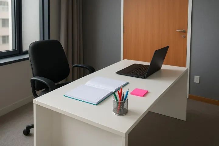Mesa grande para escritório em mdf 