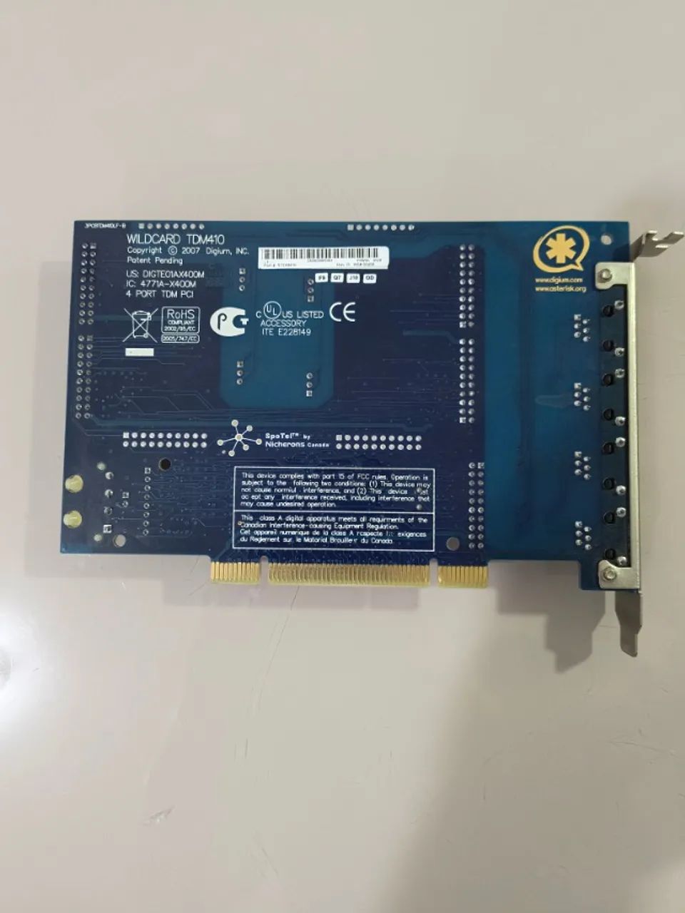Placa Asterisk TDM410 - 4 portas - Foto 2