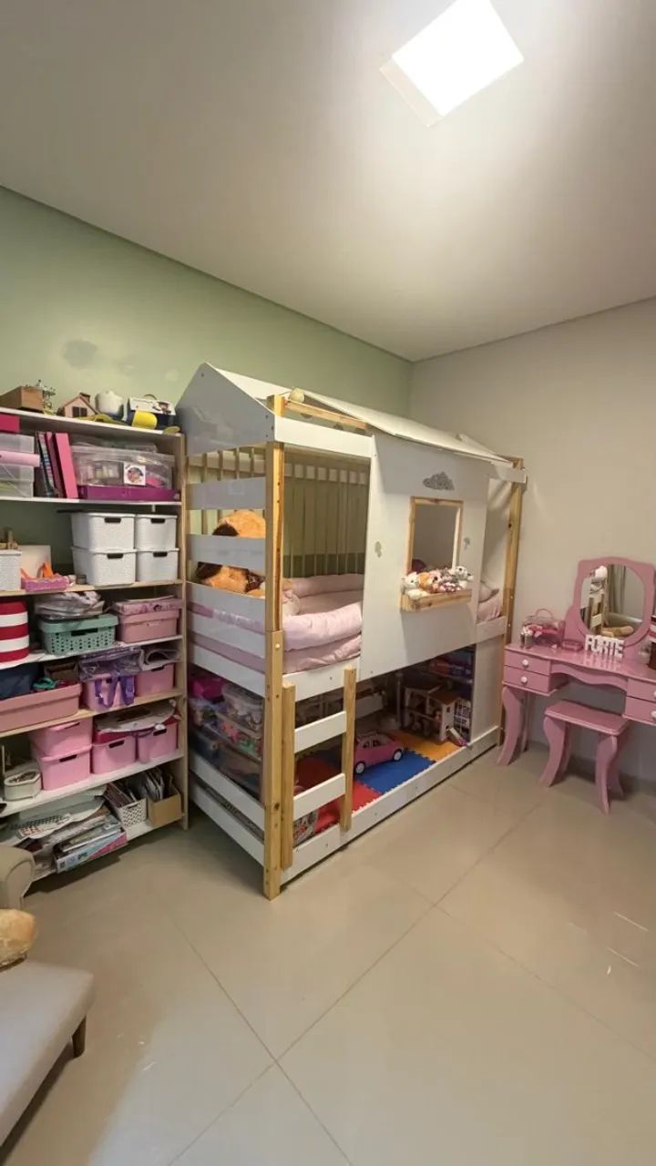Cama Beliche Infantil Com Escorregador (sem colchão e acessórios) - Foto 3