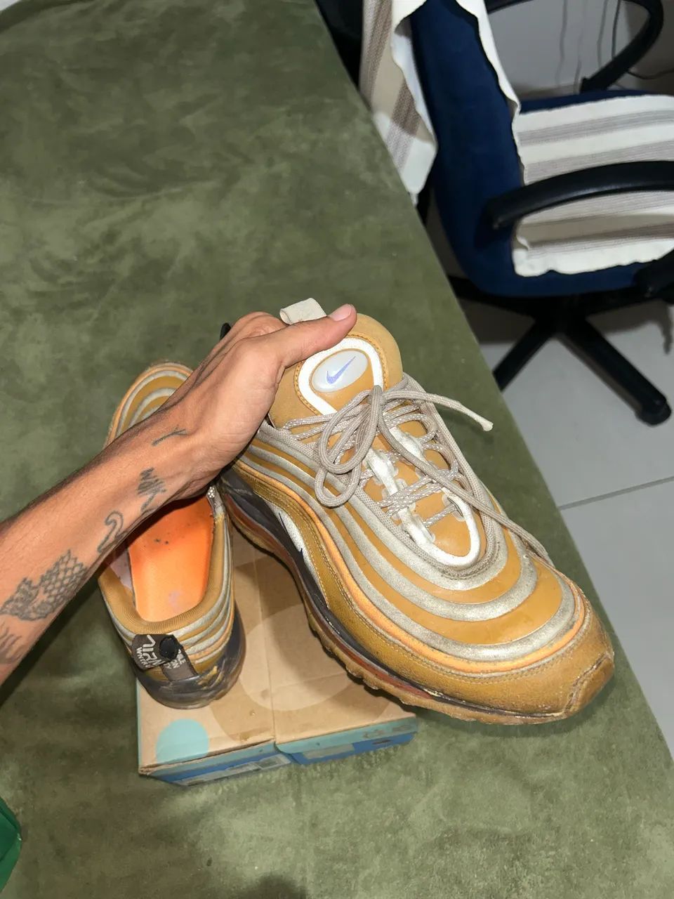 Tênis Nike Air Max 97 Laranja - Tam 42 - Original