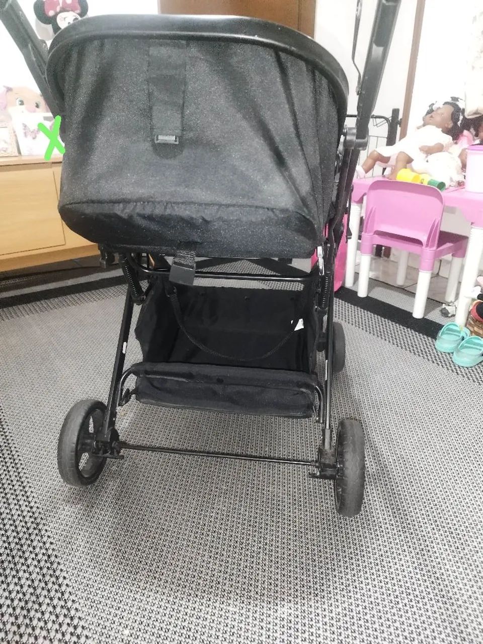 Carrinho Rosa de Bebê Reversível Galzerano Whoop - até 15kg - Foto 6