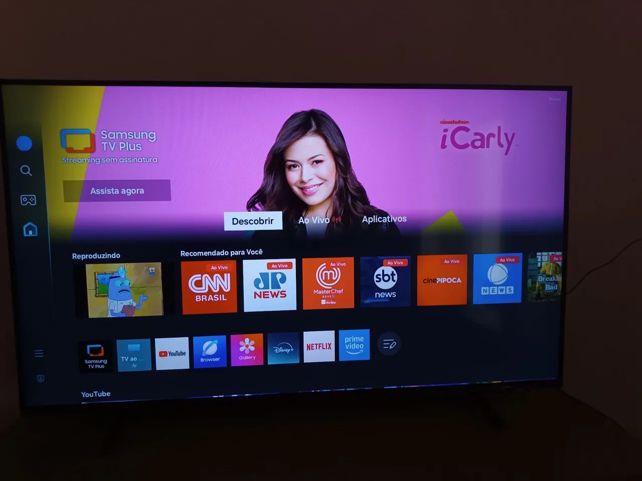 TV 50 polegadas Samsung smart 