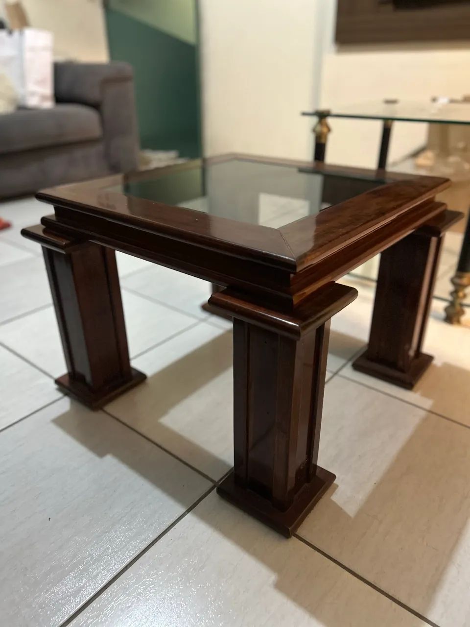 Mesa de centro de madeira