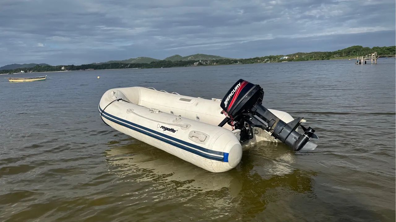Bote em excelente estado com carreta rodoviaria nova - Foto 3