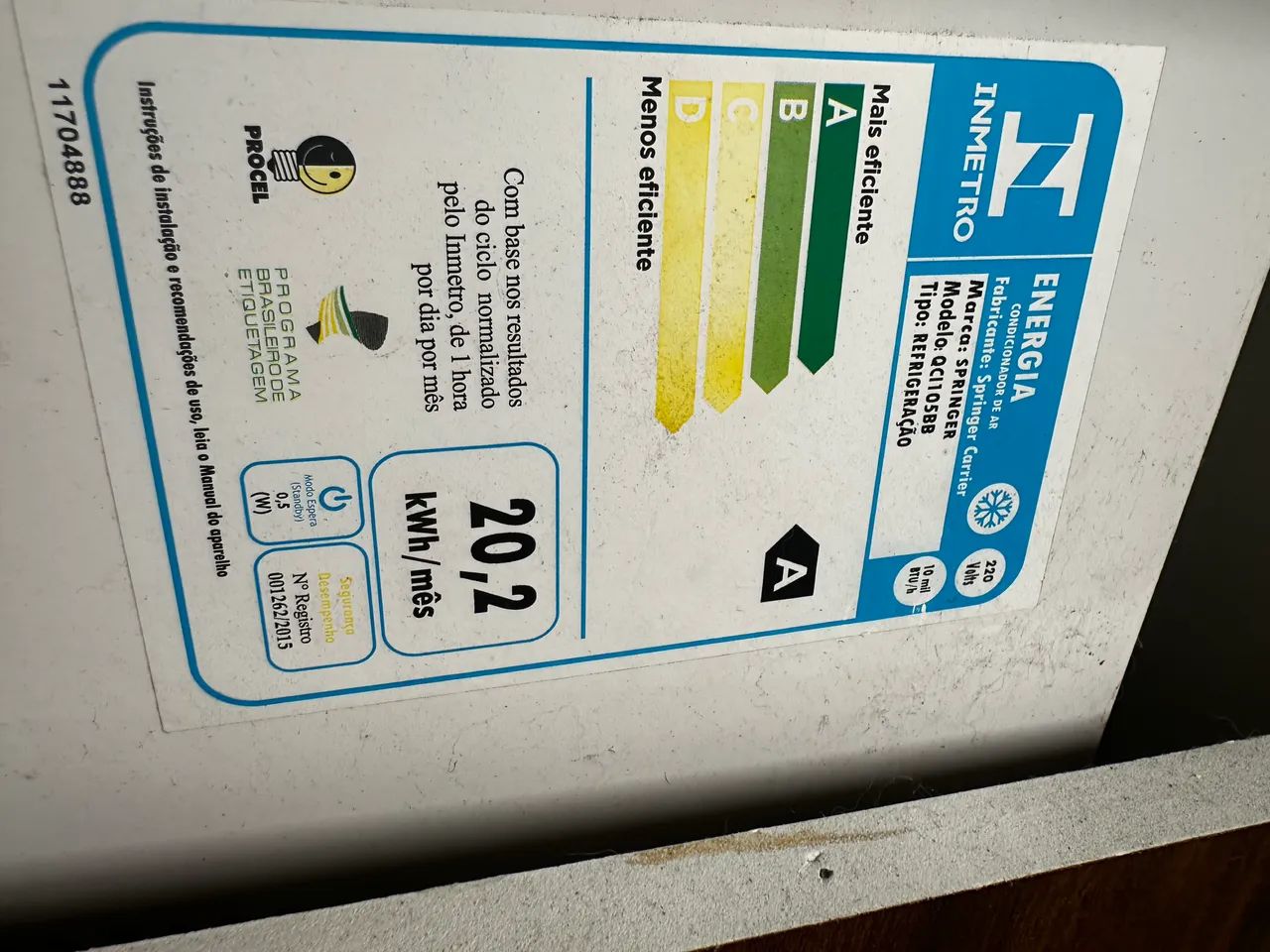 AR-CONDICIONADO SPRINGER MIDEA 10.000 BTUS - Foto 4