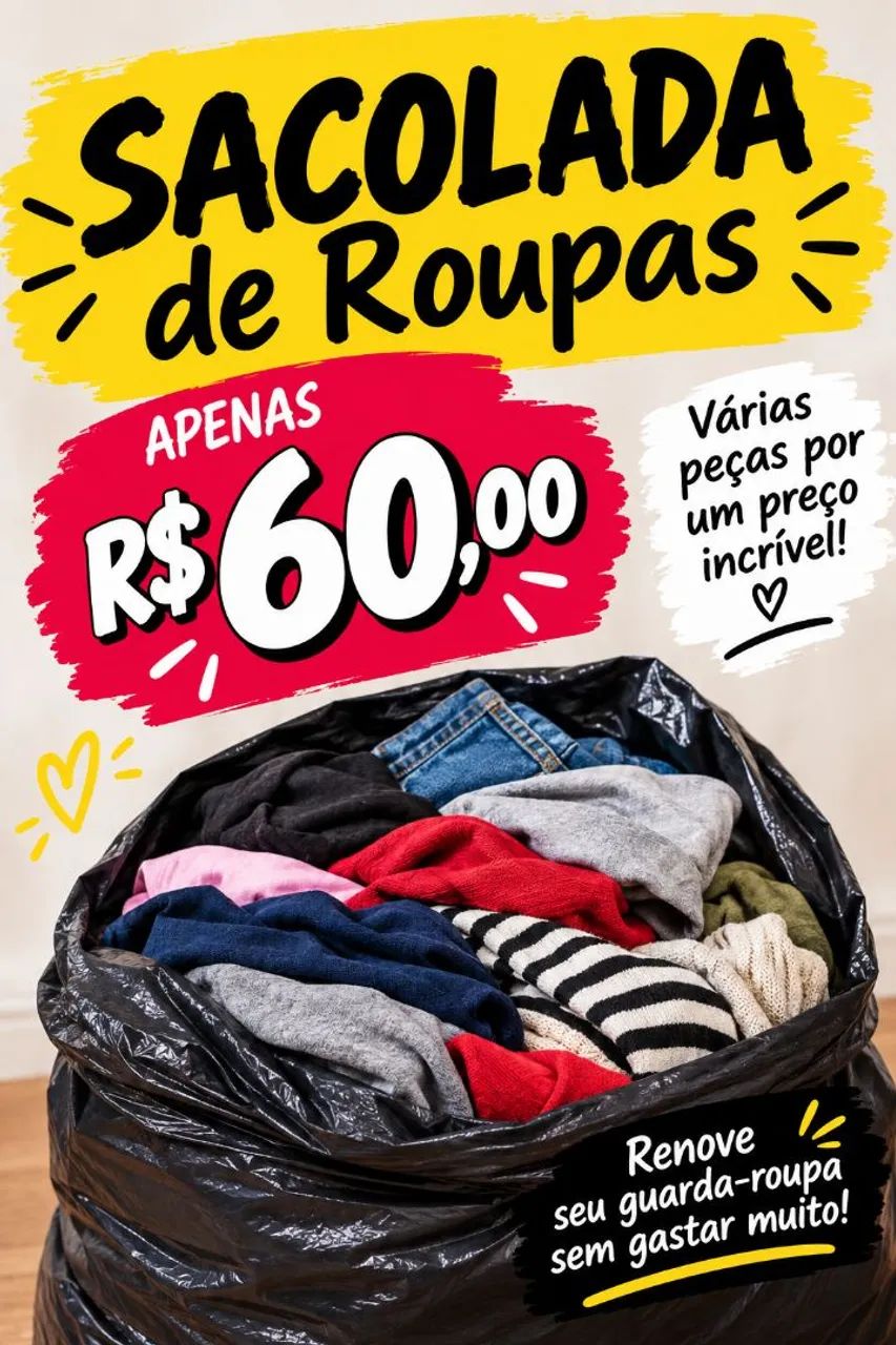 Sacolada de roupas