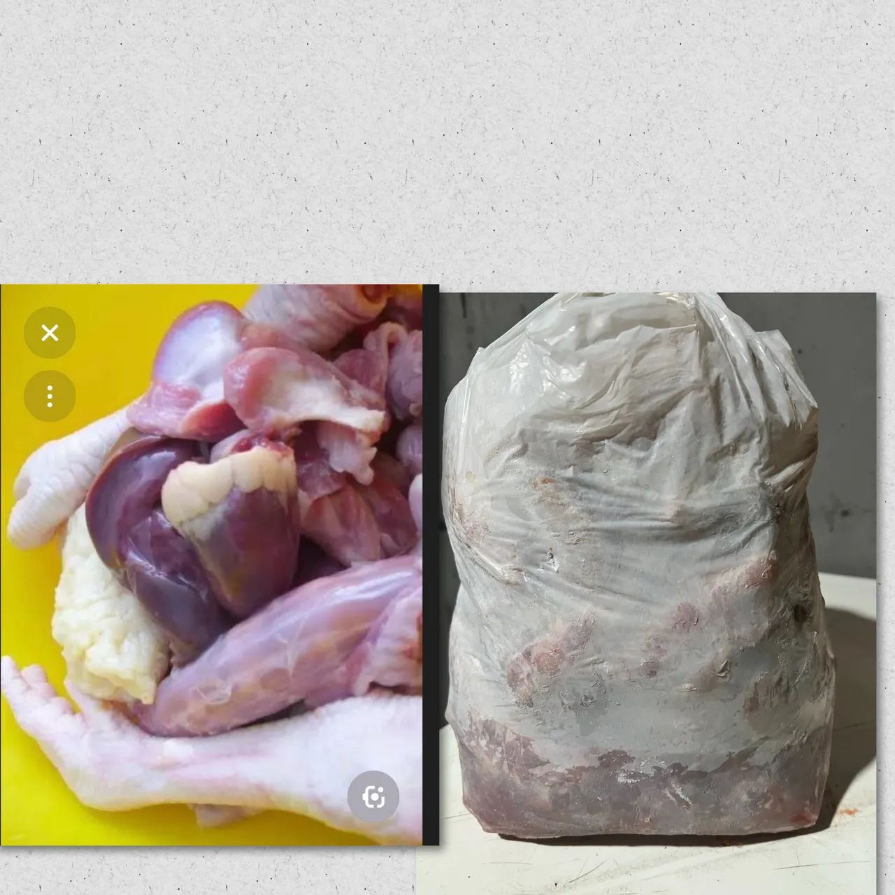 Miúdos de frango
