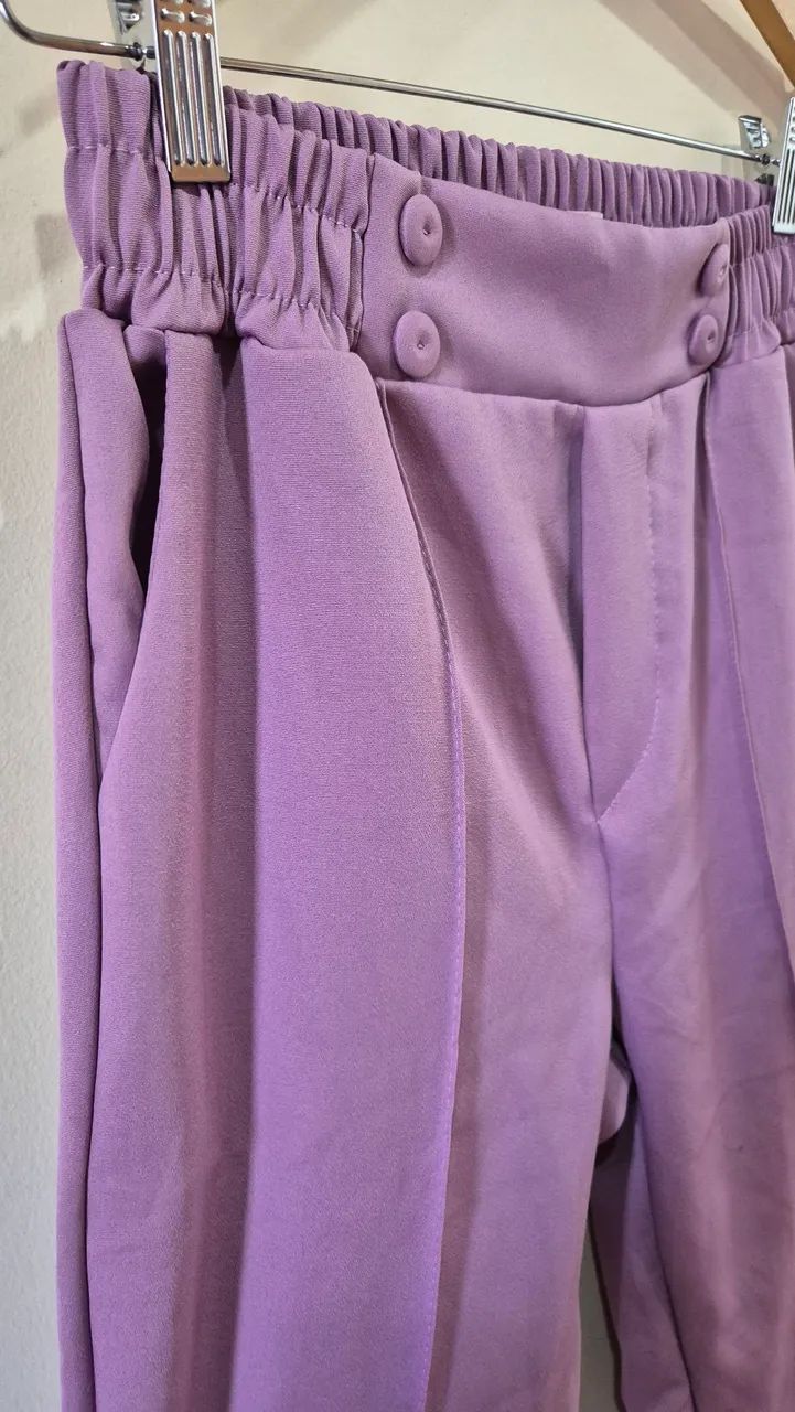 Calça (Scrub) Dra. Charm Lilás (M) - Foto 3