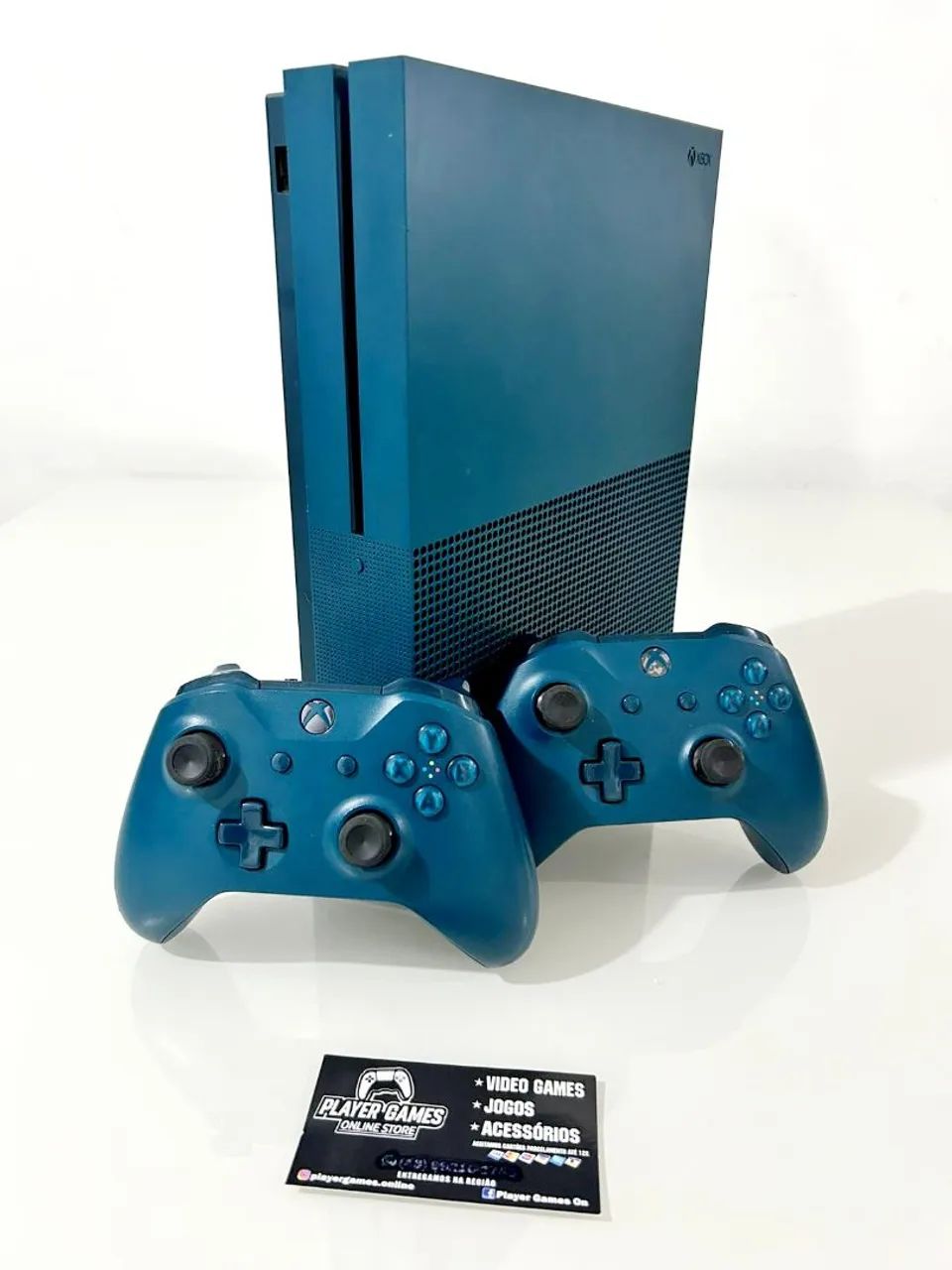 Xbox One S Edição Deep Blue (Aceito Cartão)