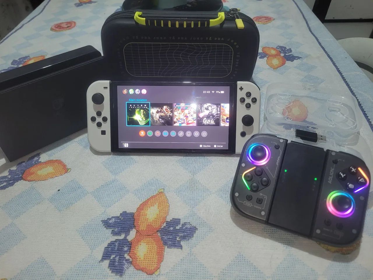 NINTENDO SWITCH OLED (DESBLOQUEADO) 512GB
