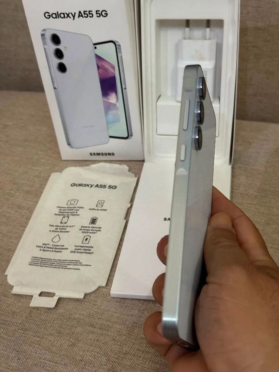 Samsung A55 5G  - Todo original  - Avalio trocas e aceito cartão  - Foto 5