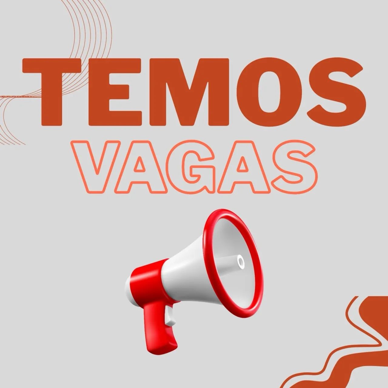 VAGA PARA INÍCIO IMEDIATO