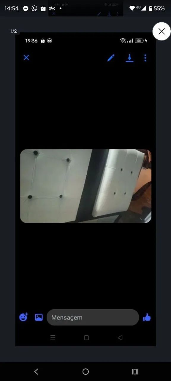 Cabeceira de cama box casal 