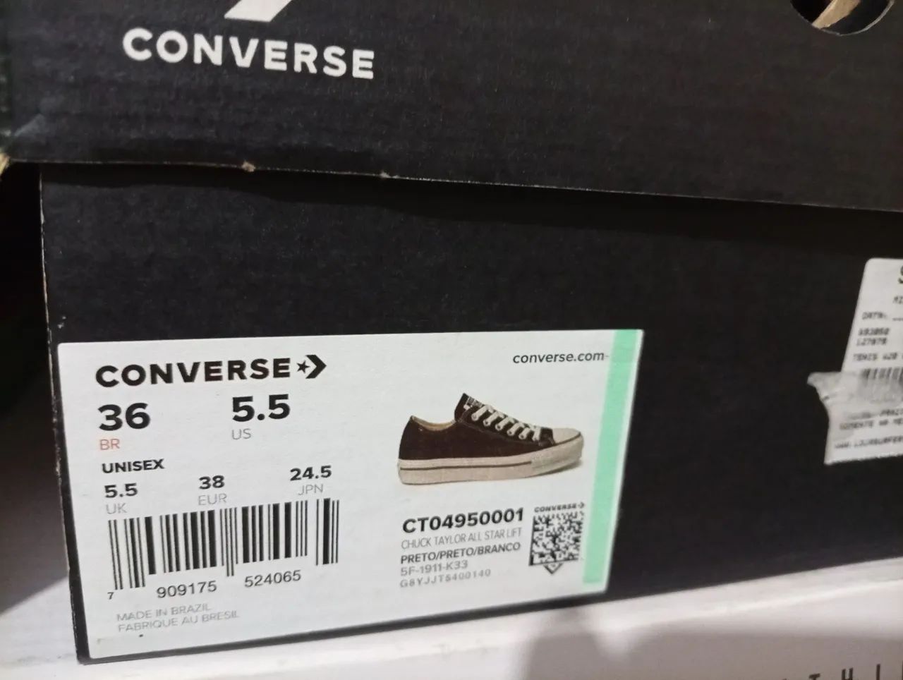 Tênis Converse ALL Star plataforma N?36 forma grande. - Foto 4
