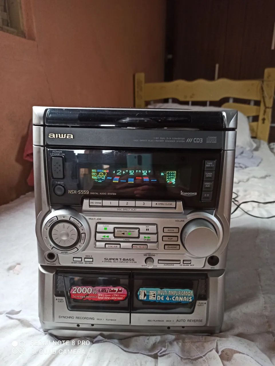 Central Aiwa modelo NSXS-559. - Aparelhos de Som - Rio Preto