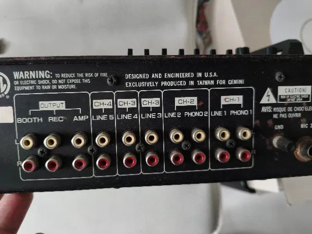 Mixer DJ Gemini PDM-7024 Vintage (Funcionando, 2 knobs para trocar) - Foto 4