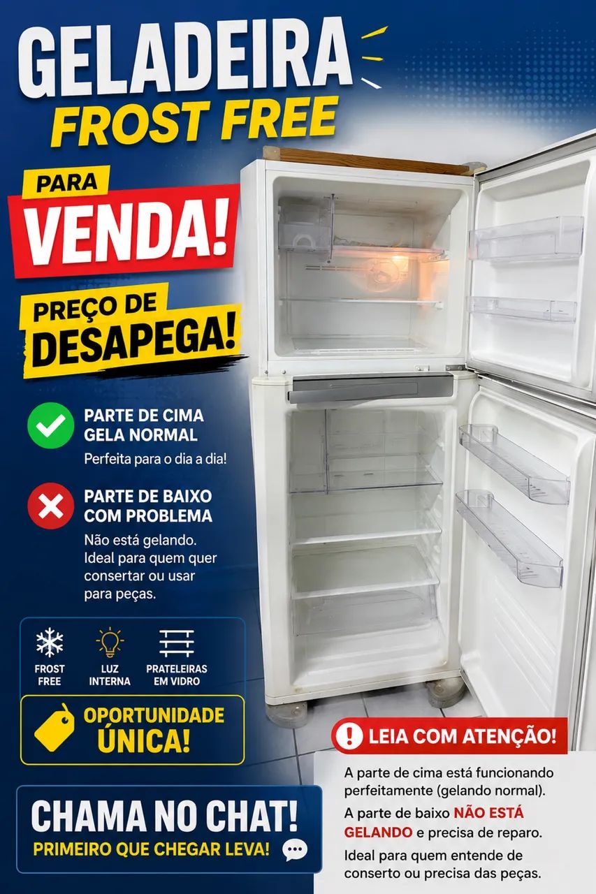 GELADEIRA FROST FREE ELETROLUX