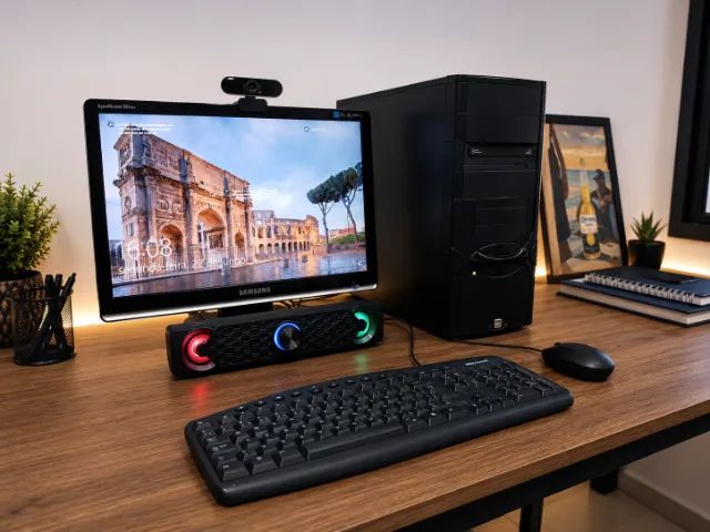 COMPUTADOR COMPLETO C/ MONITOR + SSD + SOM