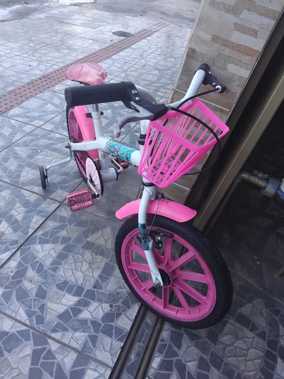 Bicicleta infantil rosa  - Foto 3